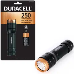 DURACELL - Linterna potente aluminio 250 lumen + 3AAA