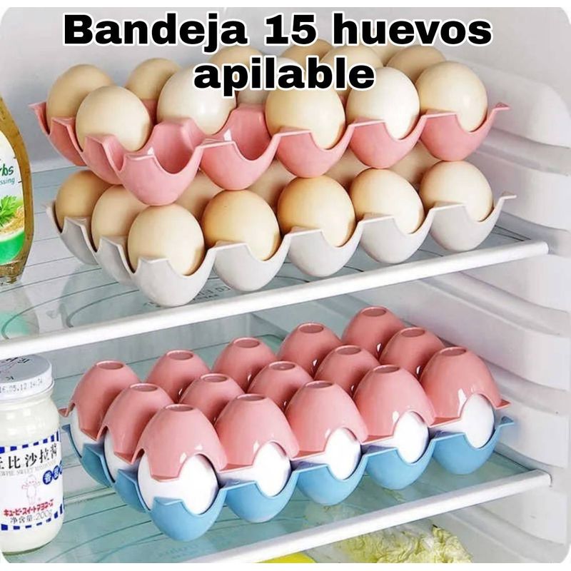 UNIVERSAL - BANDEJA 15 HUEVOS APILABLE