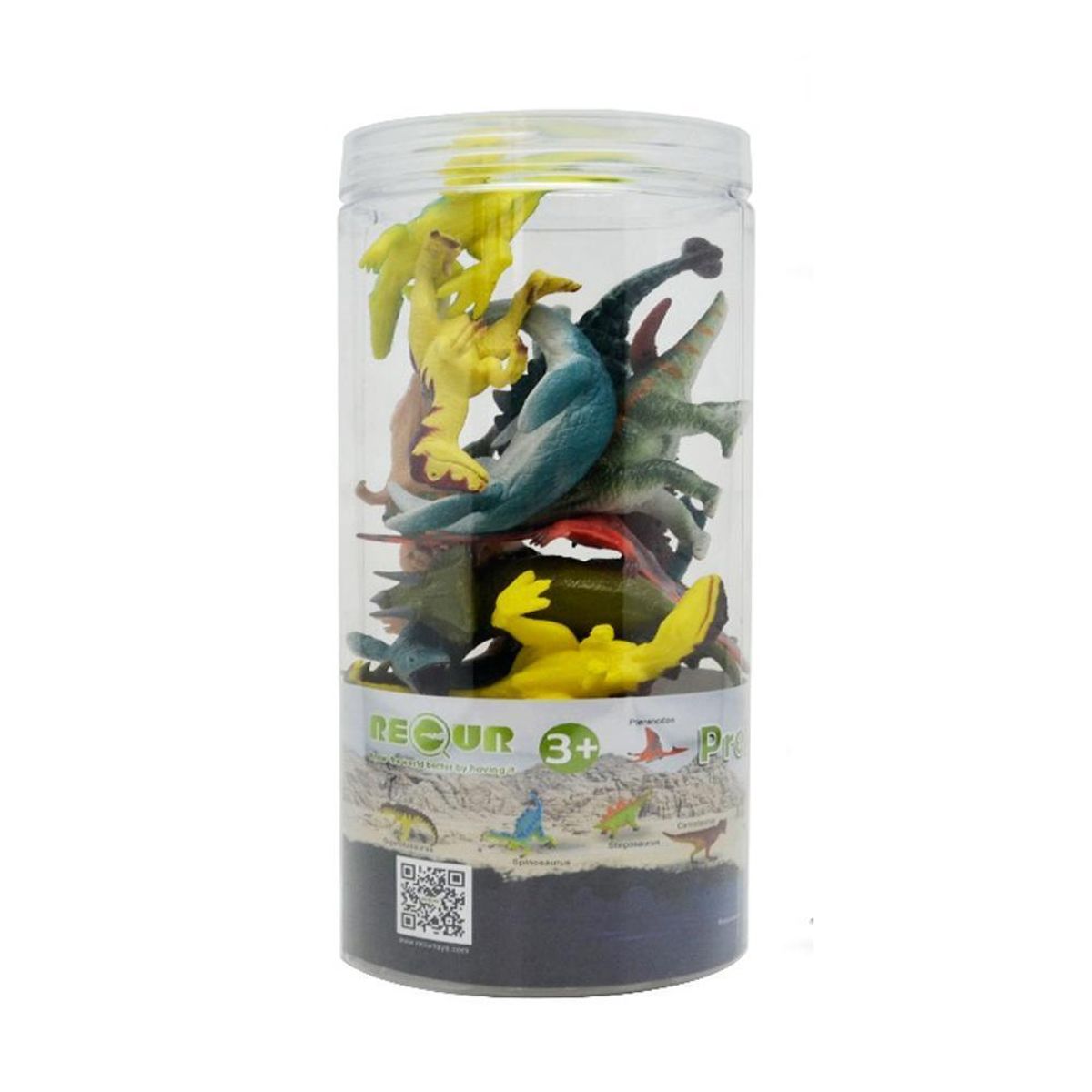 RECUR - Set Figuras de Animales Prehistóricos 12 Piezas Recur