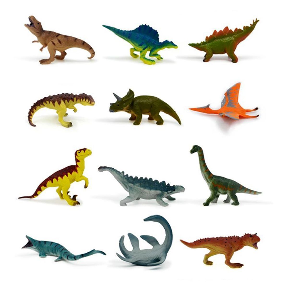 RECUR - Set Figuras de Animales Prehistóricos 12 Piezas Recur