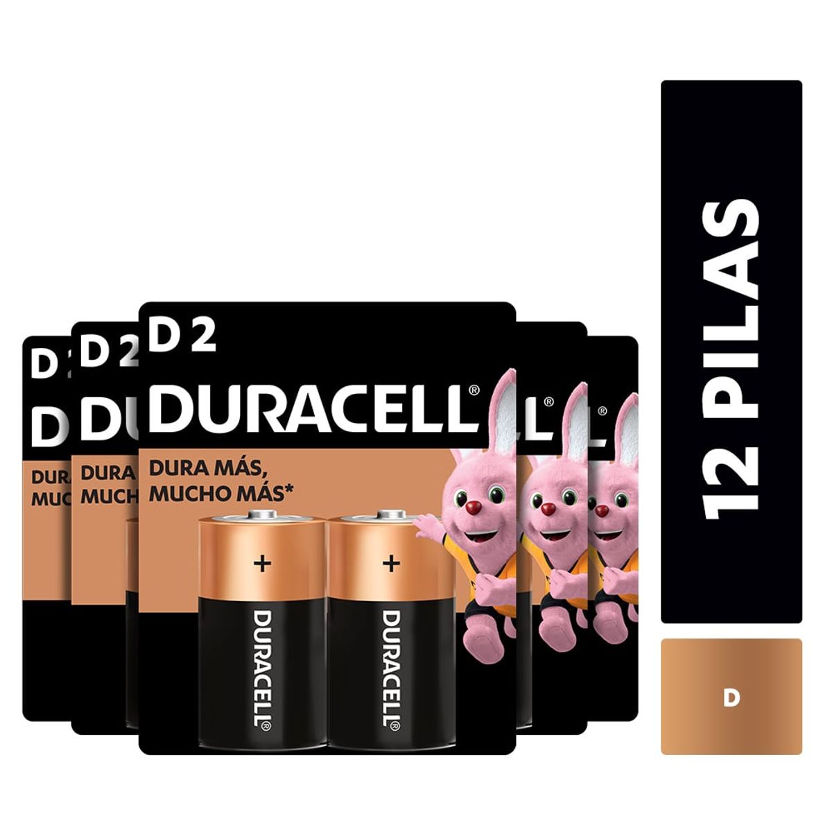 DURACELL - Pack 12 Pilas Alcalina Duracell Tamaño D / Superstore