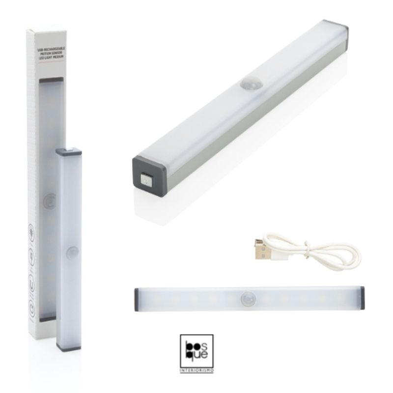 CASAS DEL BOSQUE - LAMPARA USB BLANCA RECTANGULAR