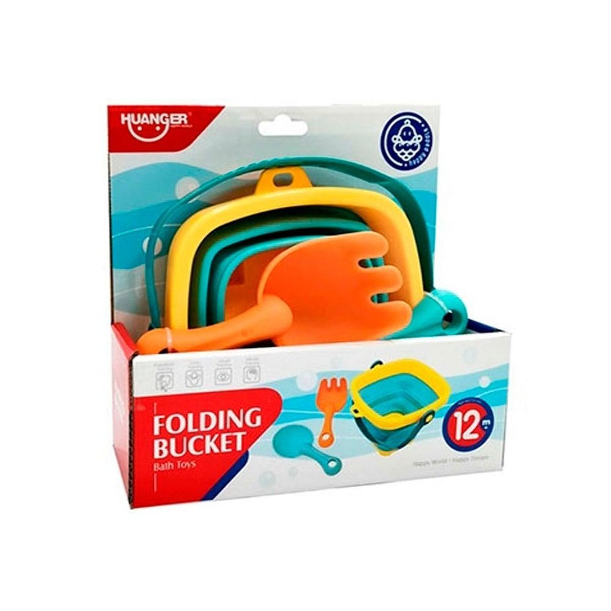 HUANGER - Juego de Playa Balde y Accesorios Plegable Huanger