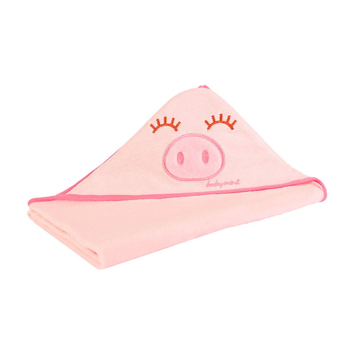 BABY MINK - Toalla con capucha con bordado hooded