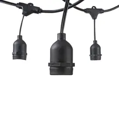 WANT - Guirnalda de Luces Exterior E-27 10M