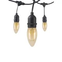 WANT - Guirnalda 10 Metros Con Ampolletas Vela Filamento 2w E27