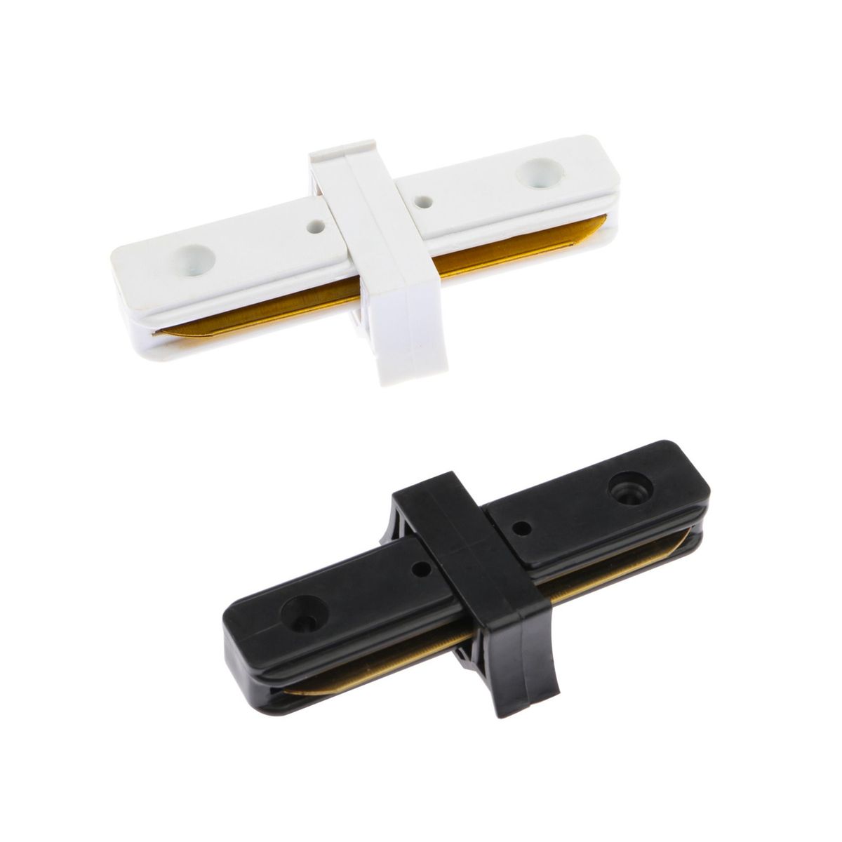 HB LEDS - Conector Para Carril Monofásico De Iluminación LED Recto - Negro