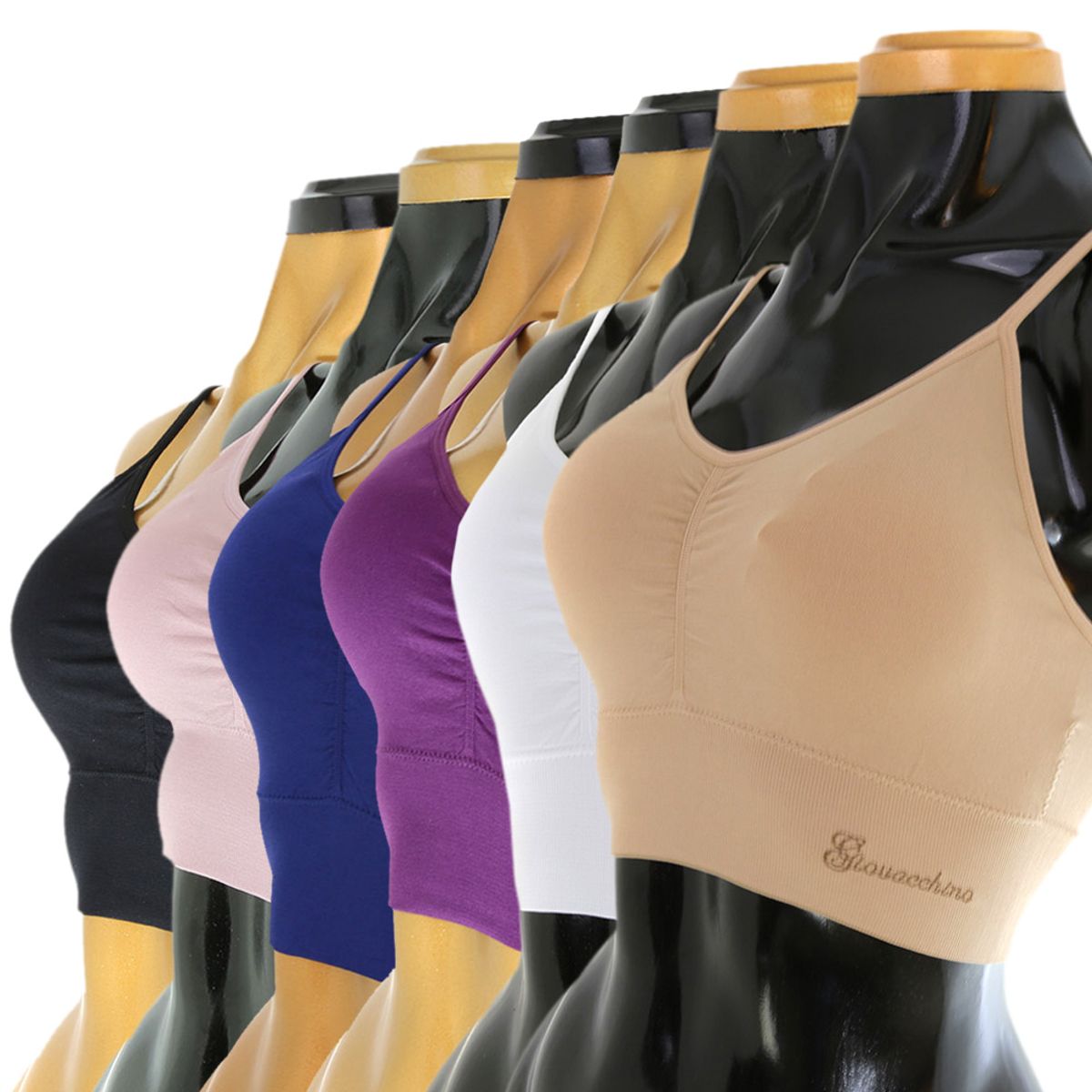 GIOVACCHINO - Pack de 6 Sosten Peto Deportivo Seamless