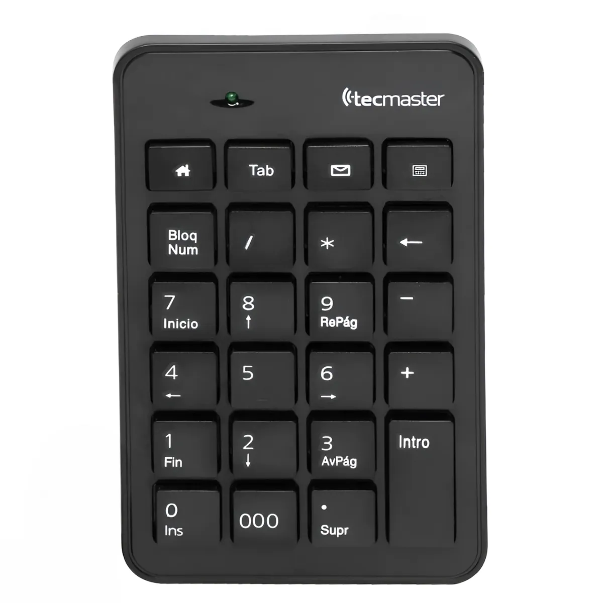 TECMASTER - Teclado Numérico USB Profesional de Teclas Planas TM-100504