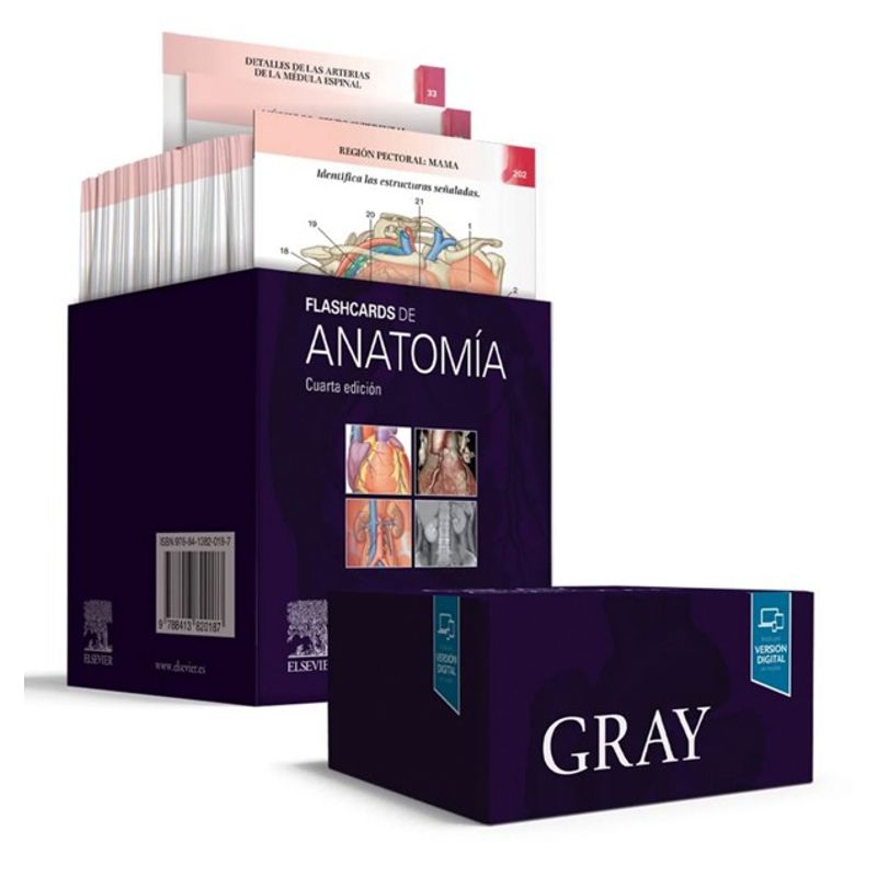 EDITORIAL MEDITERRANEO - Libro Gray. Flashcards De Anatomia 4Ed.