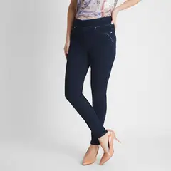 LORENZO DI PONTTI - Leggins Con Pretina Ancha Bolsillos Falsos Mujer
