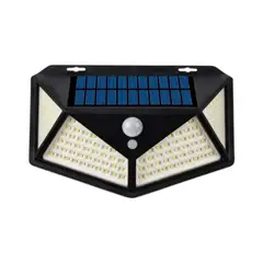 DETODOYMAS - Foco Solar 114 Led Exterior Con Sensor De Movimiento