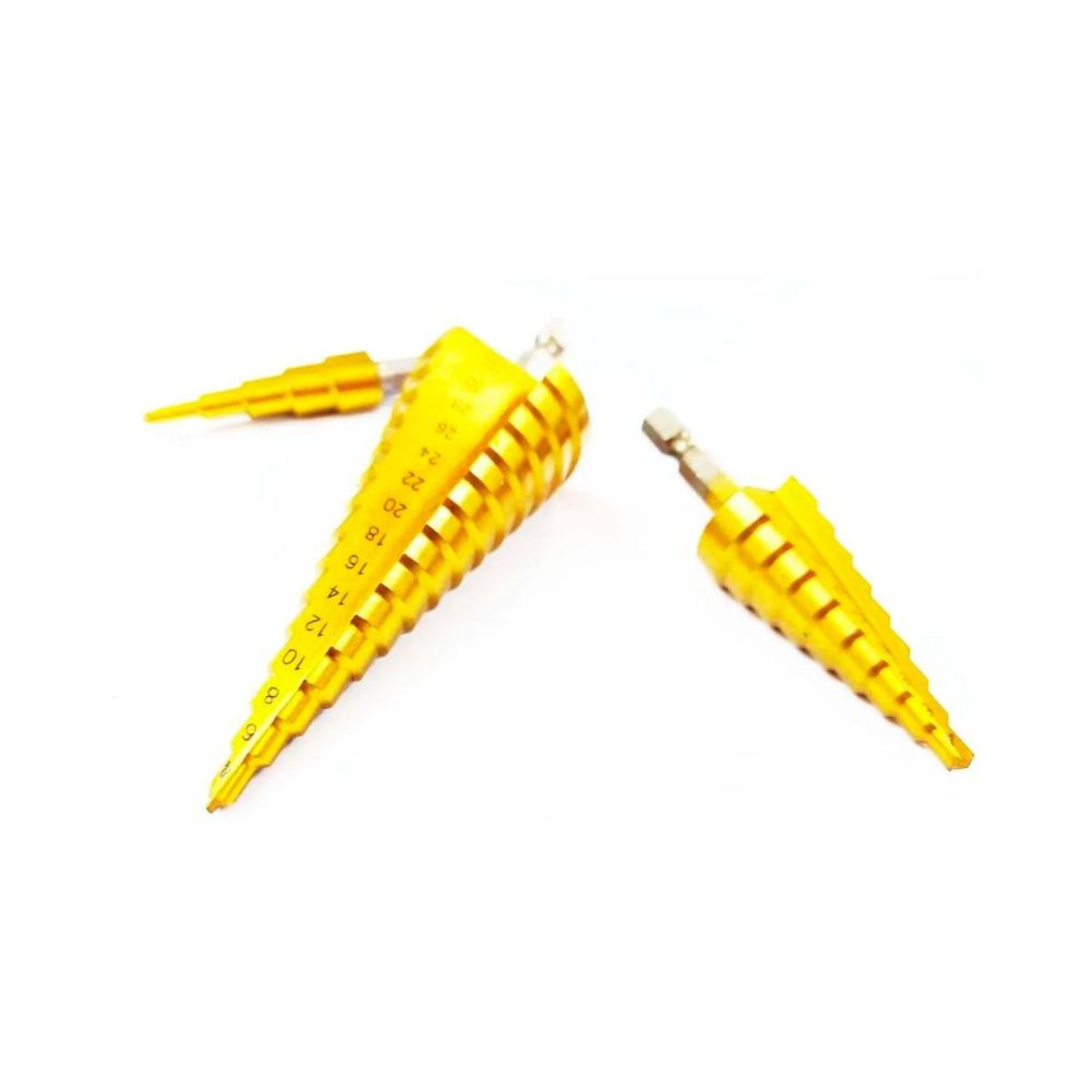 DETODOYMAS - Set 3 Brocas Conica Escalonada 4 A 32 Mm Paso A Paso DETODOYMAS