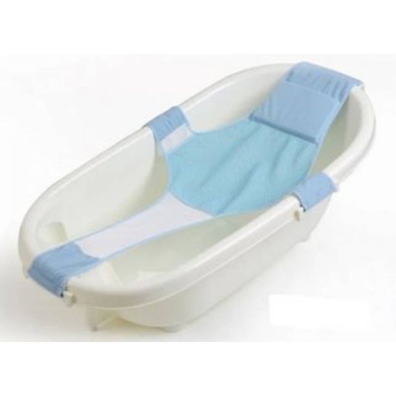 UNIVERSAL - MALLA HAMACA PARA BAÑERA CELESTE-ROSADA