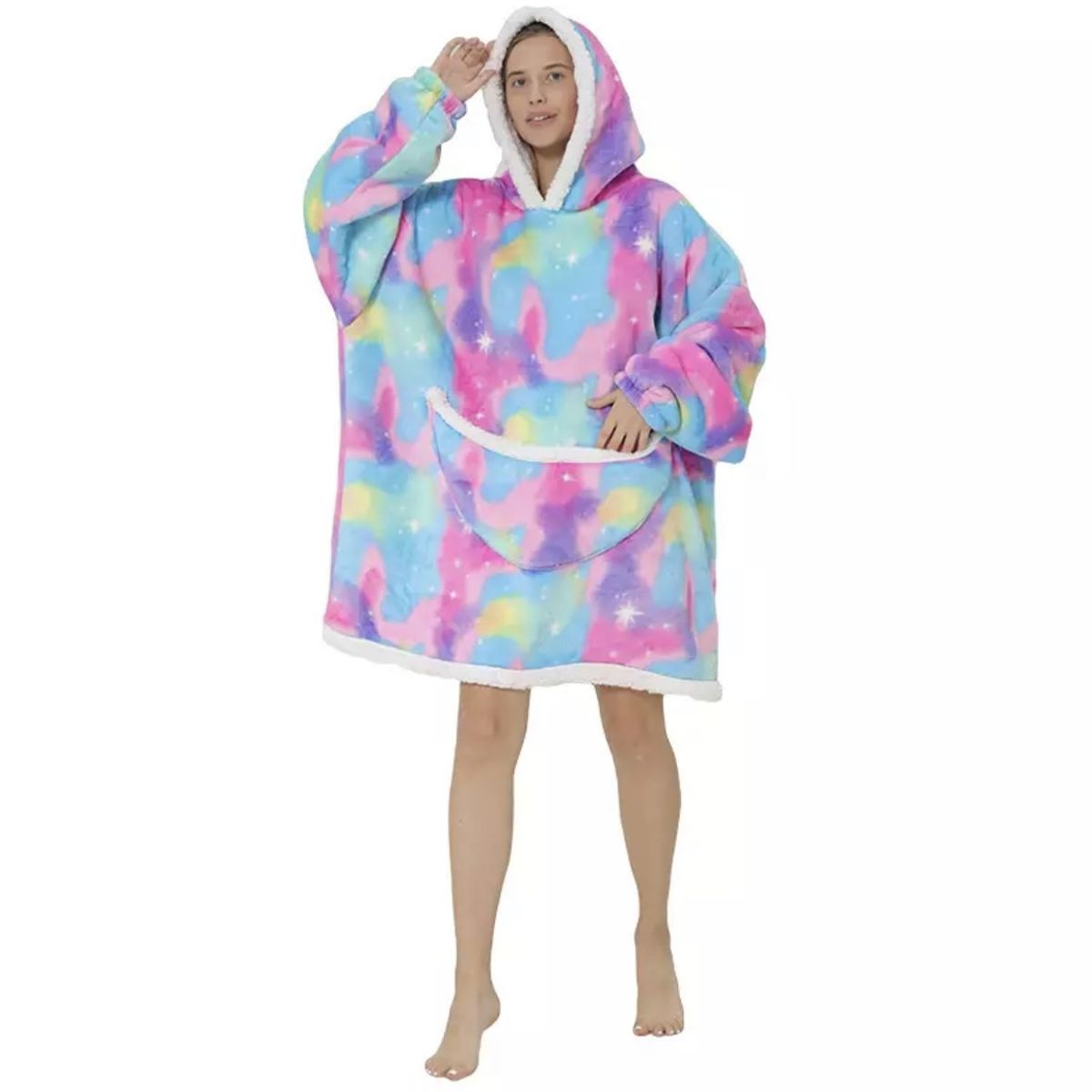 GENERICO - Polerones Oversizes Hoddie Sherpa Felpa Grandes