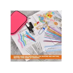 ESHOPANGIE - Set Crochet 100 Pcs Accesorios Ganchillo En Estuche