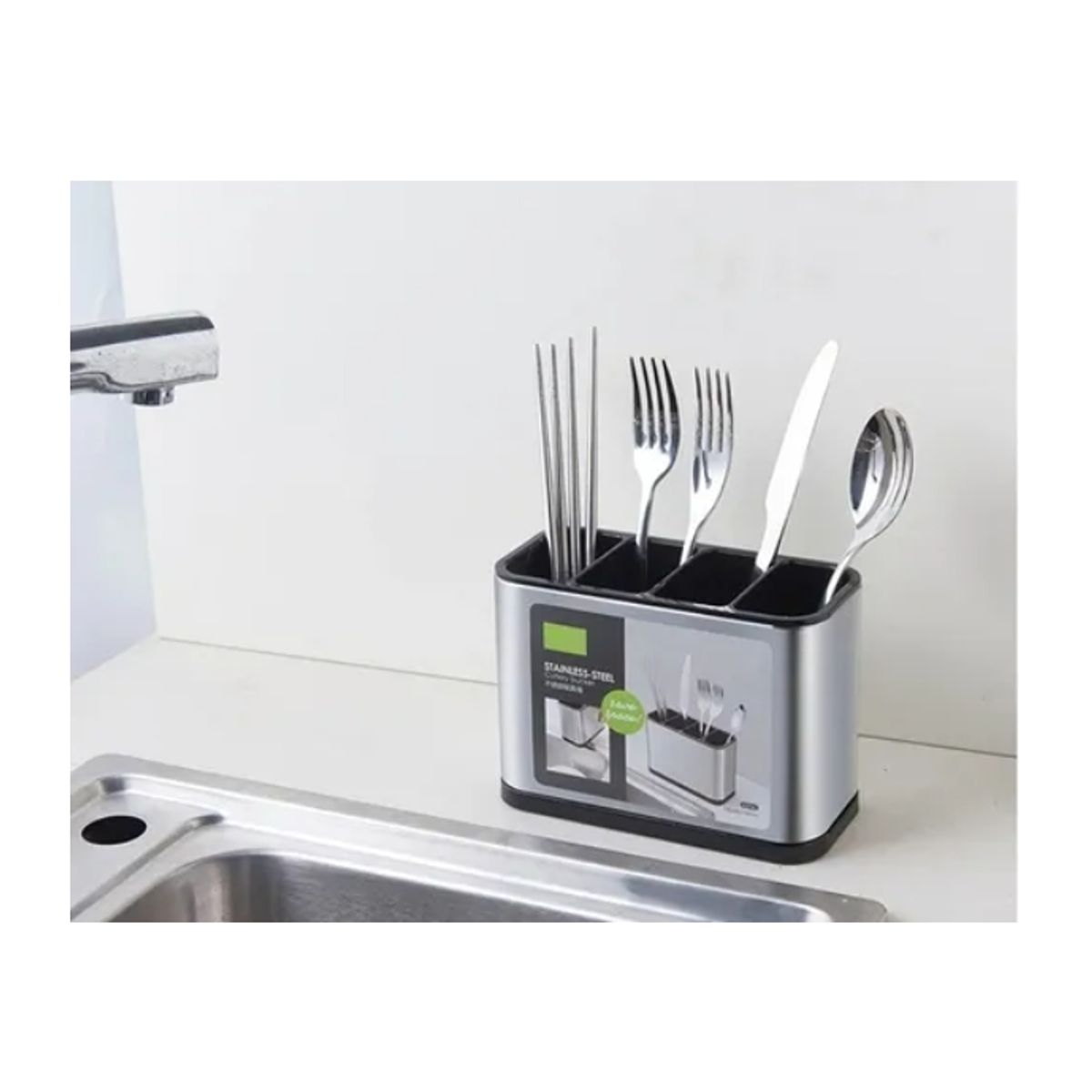 ESHOPANGIE - Escurridor De Cubiertos Utensilios Cocina Acero Inoxidable