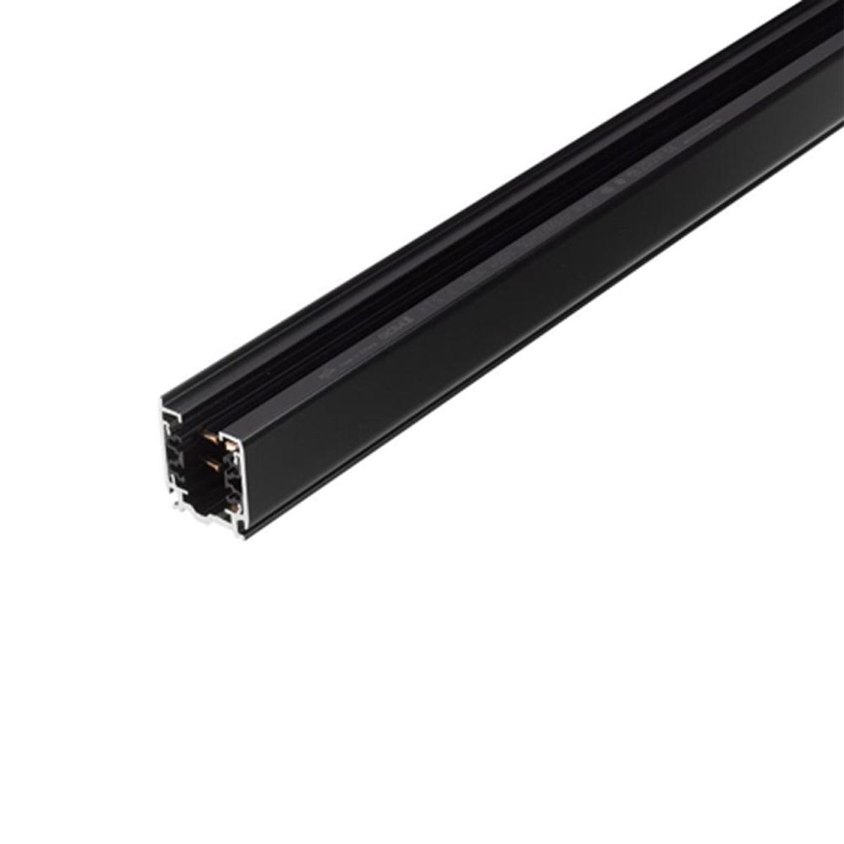 HB LEDS - 1 Metro De Riel Energizado Trifásico Negro