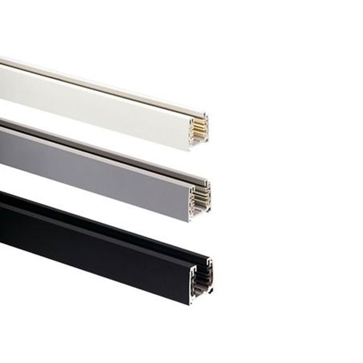 HB LEDS - 1 Metro De Riel Energizado Trifásico Blanco