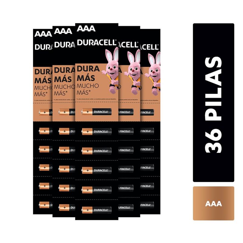 DURACELL - Pack 36 Pilas Alcalinas Duracell Aaa Tira / Superstore