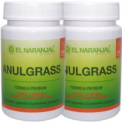 EL NARANJAL TIENDA NATURISTA - 2 X Pack ANULGRASS TE VERDE L-CARNITINA SPIRULINA CROMO 60 VCAPS