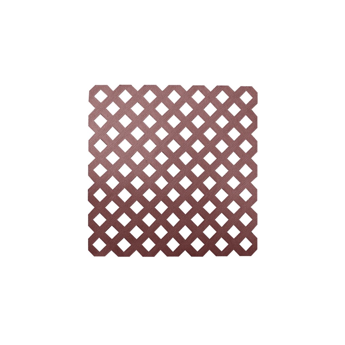DVP - Enrejado Treillage PVC 1,2x2,4 mts Rombo 3,2cms Rojo DVP