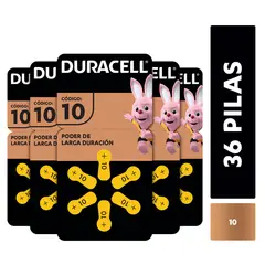 DURACELL - Pack 36 Pilas audífono tamaño 10 / Superstore