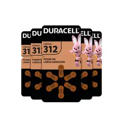 DURACELL - Pack 36 Pilas audífono tamaño 312