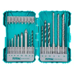 TOTAL TOOLS - Juego Brocas Y Puntas P/ Atornillador Taladro 22 Pcs
