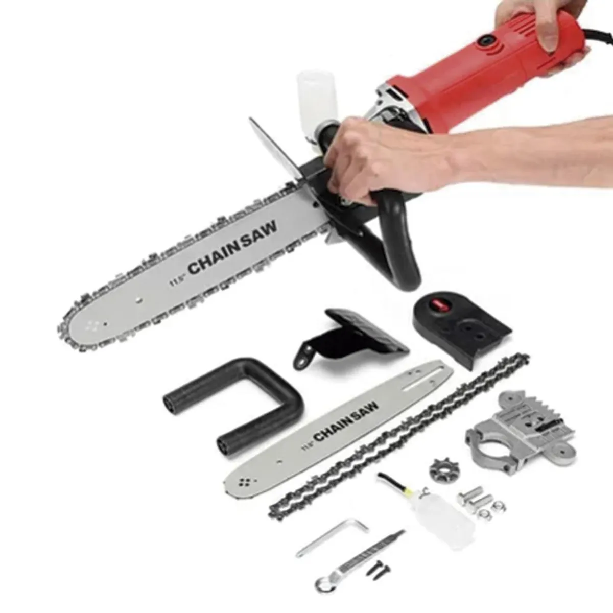 DETODOYMAS - Adaptador Motosierra Para Esmeril Angular O Galletero - Negro