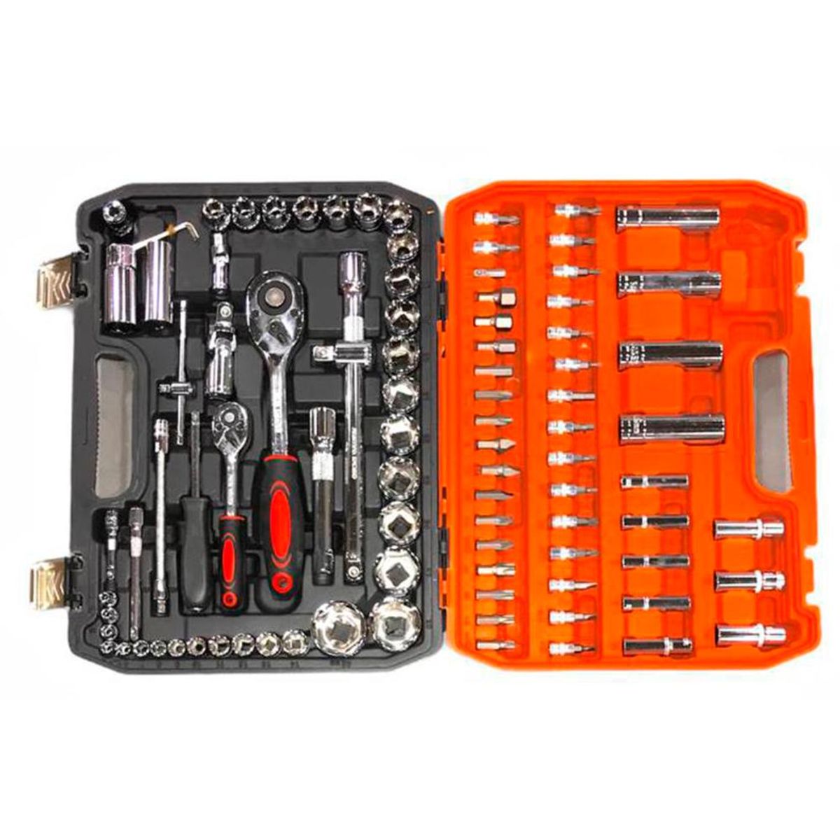 DETODOYMAS - Set Caja De Dados Juego Herramientas 94 Piezas - Negro