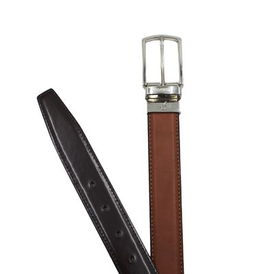 Imagen 2 del producto Cinturón Reversible 35cm Cognac Café V10 Ecocuero