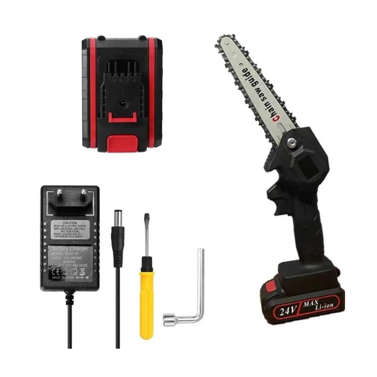 DETODOYMAS - Mini Motosierra Inalámbrica Poda 6 Pulgadas + Bateria DETODOYMAS