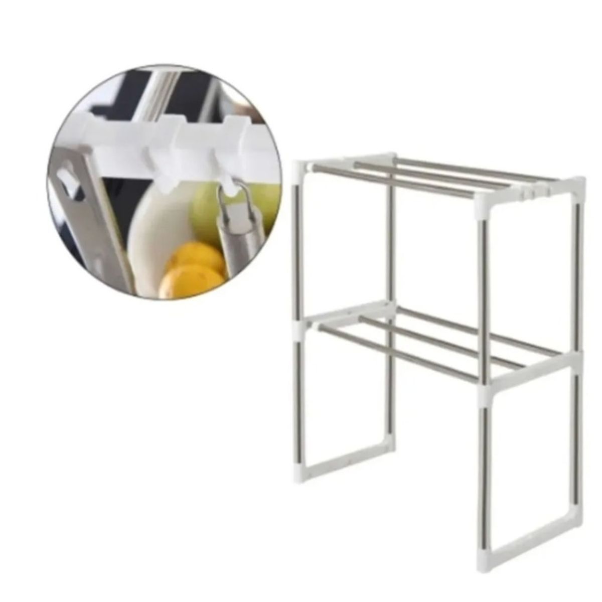 GENERICO - Rack Extensible Estante Organizador Microondas Cocina Baño