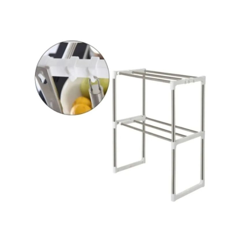 GENERICO - Rack Extensible Estante Organizador Microondas Cocina Baño