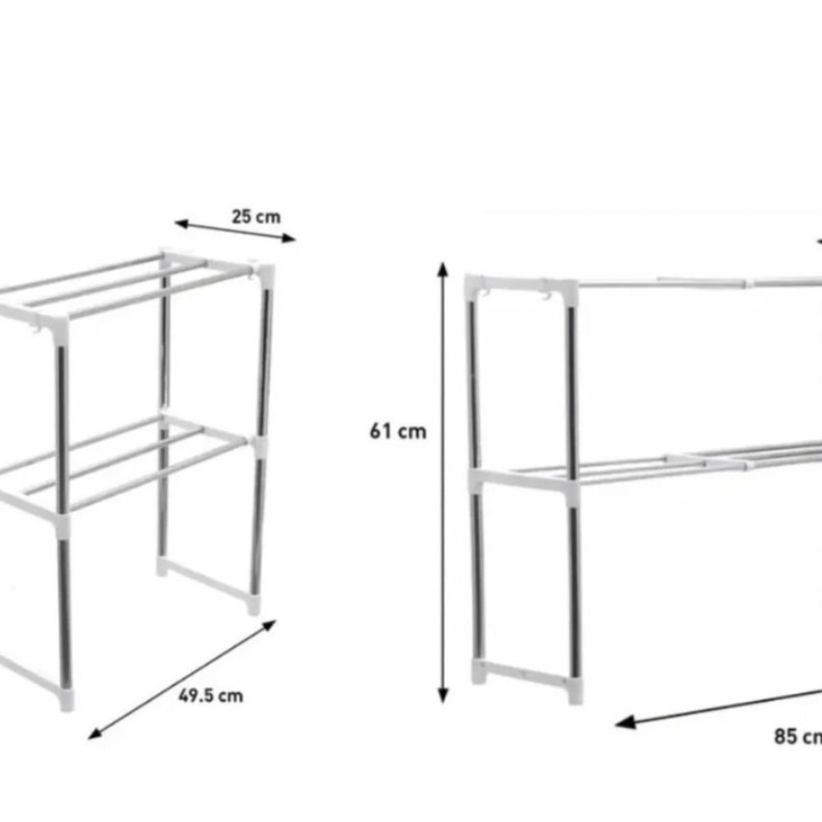 GENERICO - Rack Extensible Estante Organizador Microondas Cocina Baño