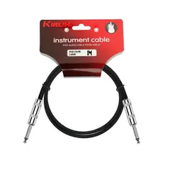 KIRLIN - Cable de Instrumento 1 Mt. Conectores Metálicos