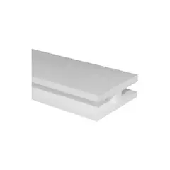 DVP - Perfil H Conector Enrejado Treillage PVC Blanco