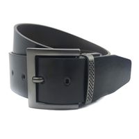 Cinturón Reversible 35Cm Negro Café Ref5 Eco Cuero