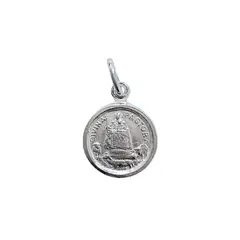 ANDREA COGGIOLA JOYAS - Colgante Medalla Divina Pastora 12mm Plata Fina 925