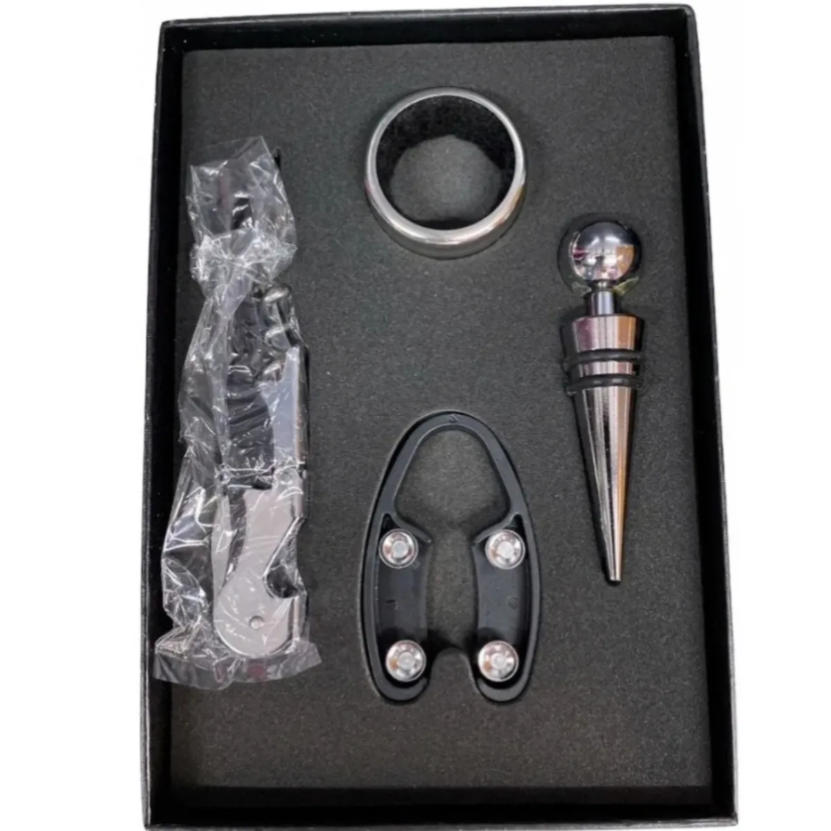 GENERICO - Set De Accesorios Para Vino Sacacorchos