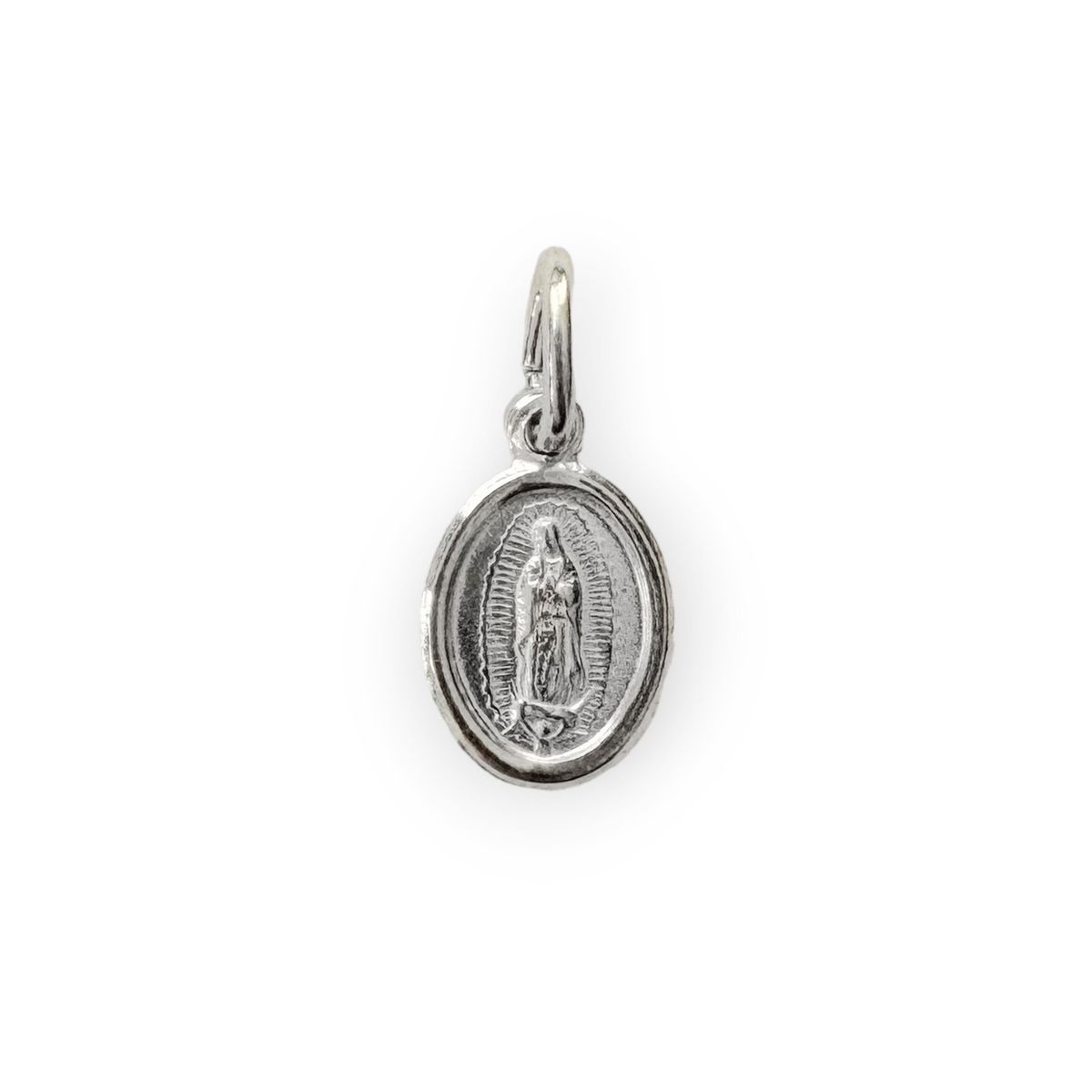 COGGIOLA - Colgante Medalla Mini Virgen De Guadalupe 7mm Plata Fina 925