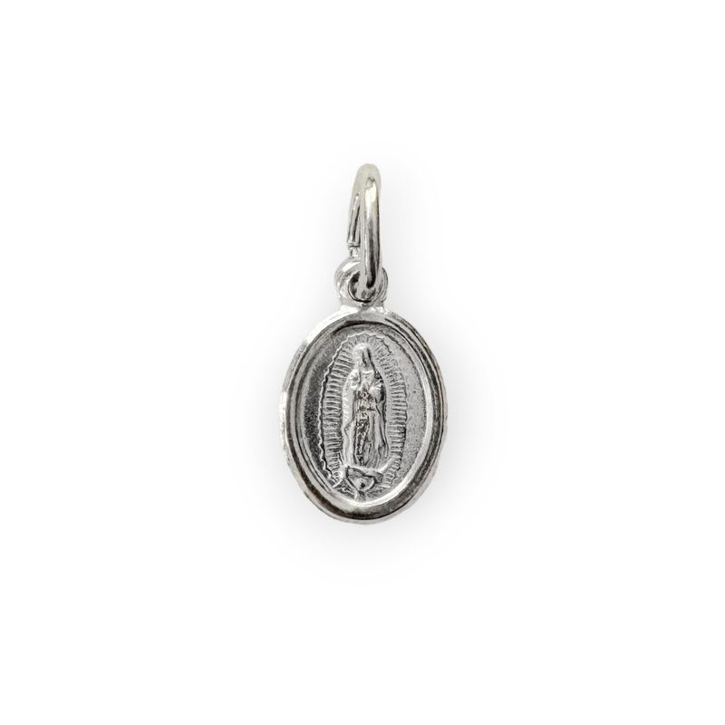 ANDREA COGGIOLA JOYAS - Colgante Medalla Mini Virgen De Guadalupe 7mm Plata Fina 925