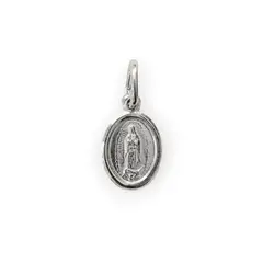 ANDREA COGGIOLA JOYAS - Colgante Medalla Mini Virgen De Guadalupe 7mm Plata Fina 925
