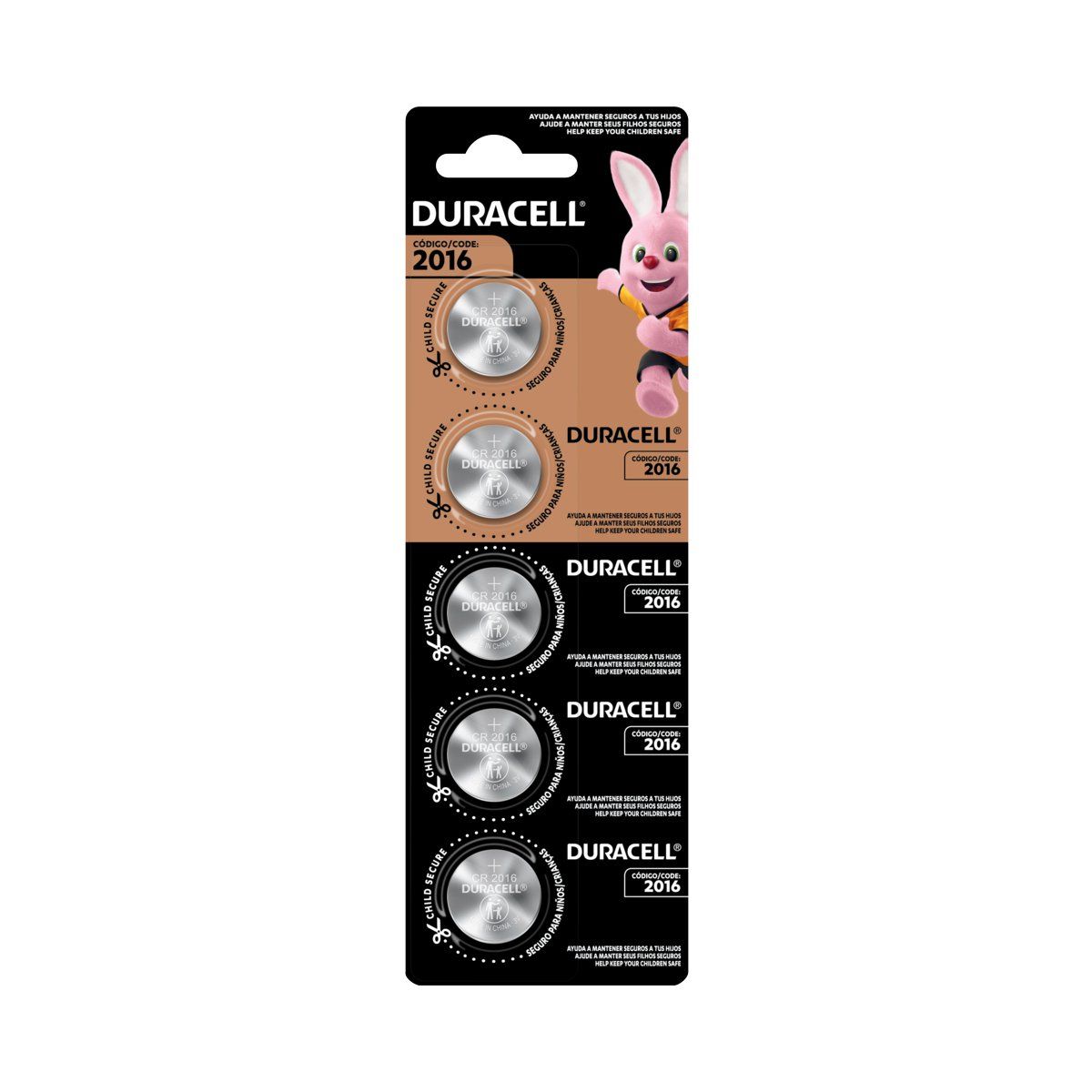 DURACELL - Pack 6 tiras Pila botón Duracell 2016 x5ud