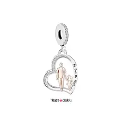 TRENDY CHARMS - Charm Mi Papá mi Héroe, Plata 925