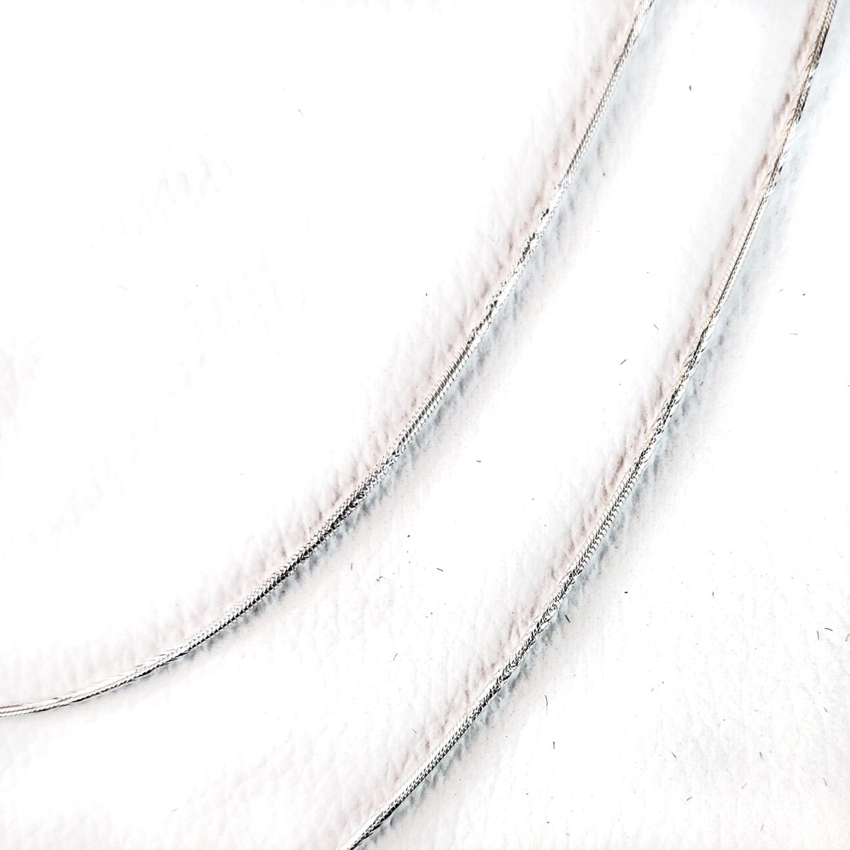MOR JOYAS - Cadena Plata Fina Italiana Ley 925 / Collar Biselado 45 Cm