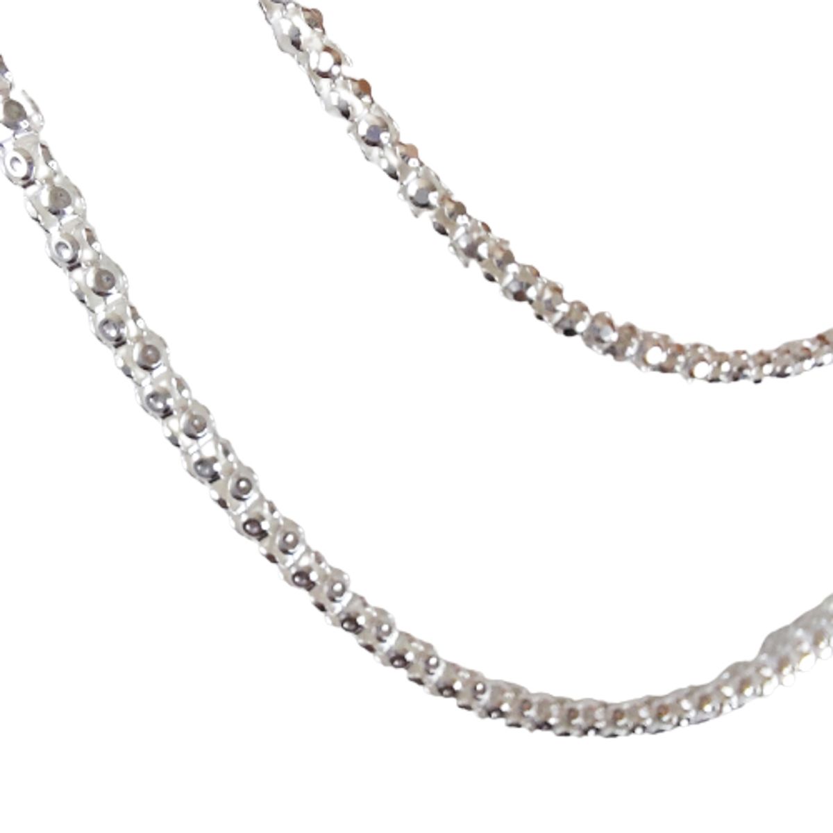 MOR JOYAS - Cadena Plata Italiana Ley 925 Collar 4 Mm X 50 Cm