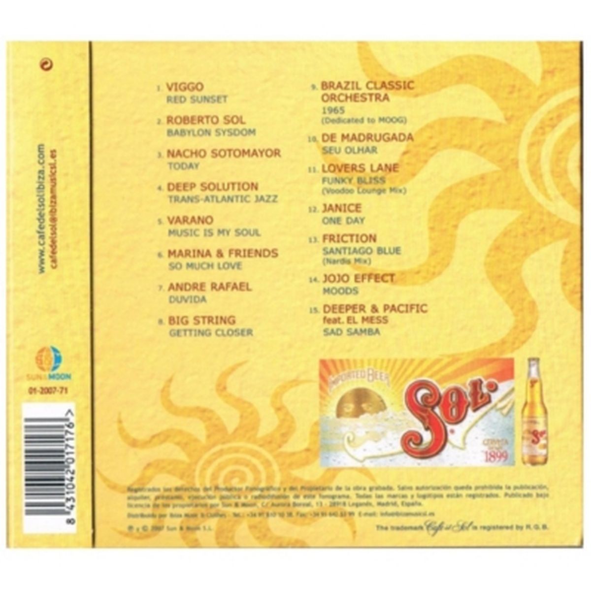 HITWAY MUSIC - CAFÉ DEL SOL 2 - VARIOUS - CD HITWAY MUSIC