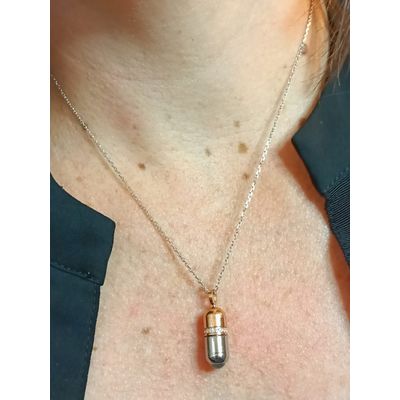 Imagen 2 del producto Colgante collar te amo 100 idiomas acero amor love